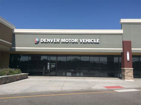 Department of motor vehicle denver - Department of Revenue. Use the Division of Motor Vehicles State Driver License Appointment Scheduler to set up an appointment. Transportation and Motor Vehicles. Services. Alerts. Emergency Response Guide; Emergency Management; Homeland Security; Travel Alerts; Road Conditions;